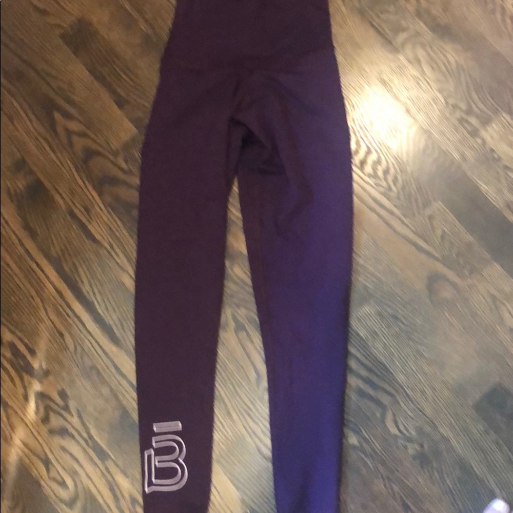High waisted leggings with Barre3 logo